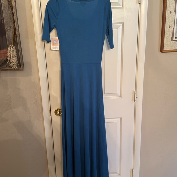 NWT Lularoe Ana XS Blue solid - Picture 5 of 7